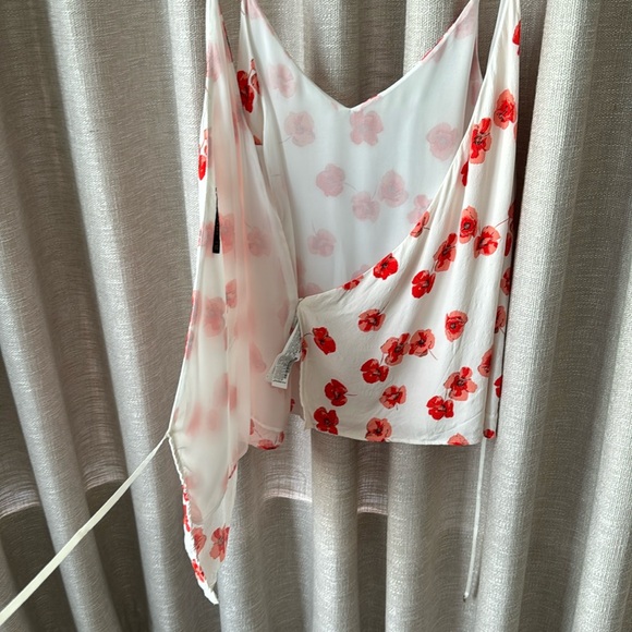 Zara Floral Wraparound Cami - Picture 2 of 8